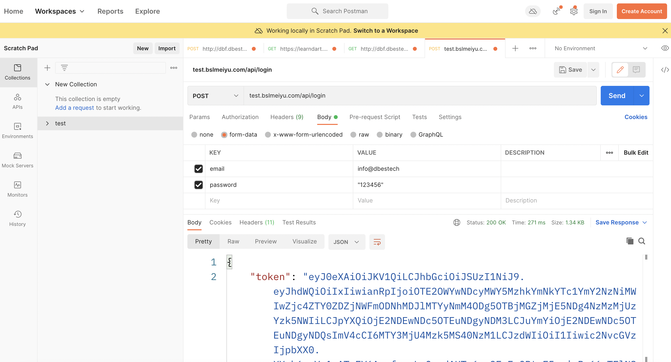 laravel token generation passport