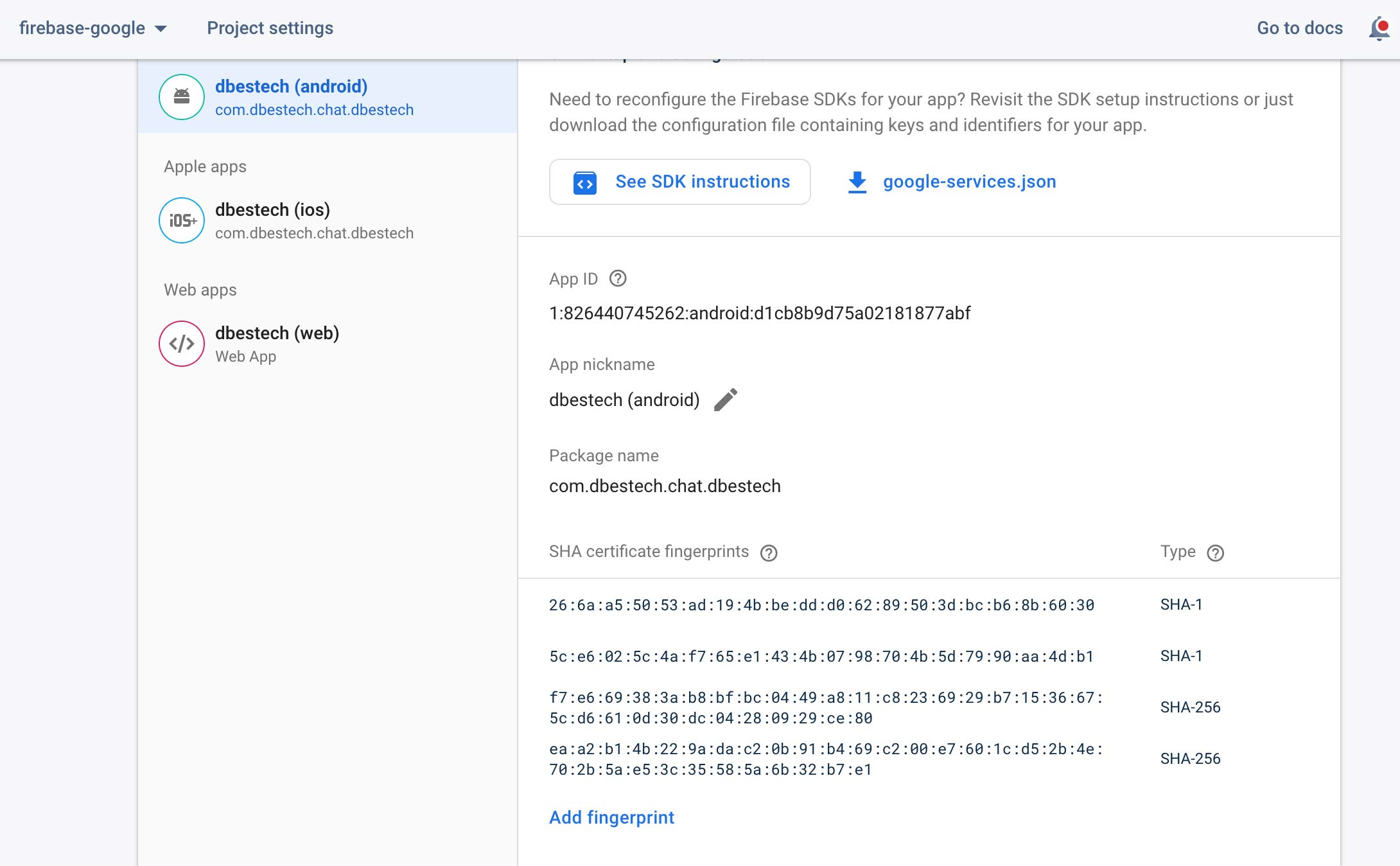 SHA1 key