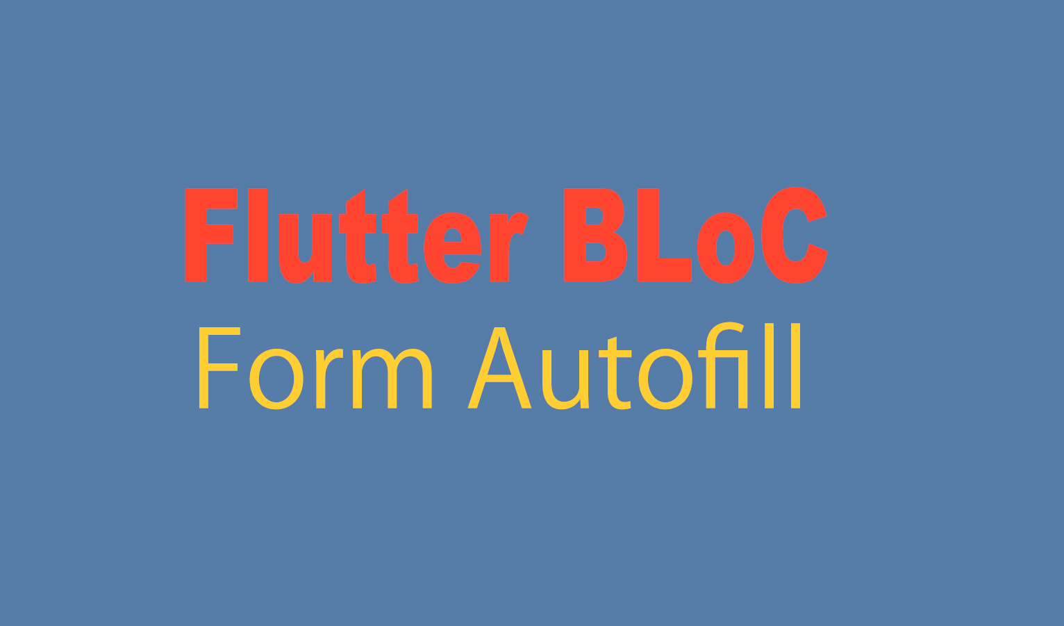 Flutter BLoC Autofill A TextField on Event