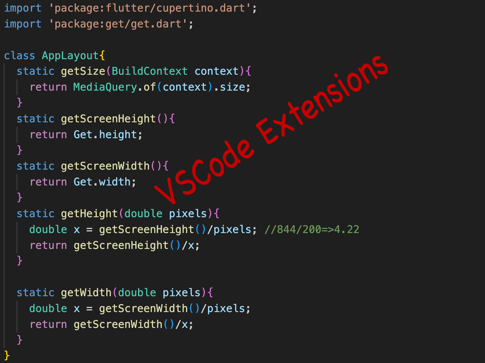 Flutter vscode extensions