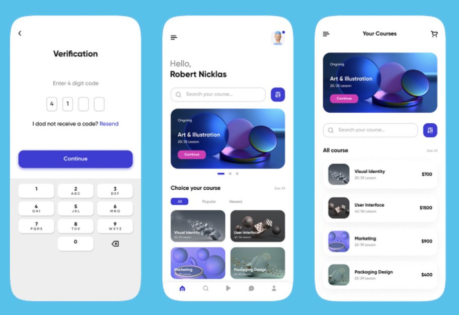 Flutter Getx Course Selling App